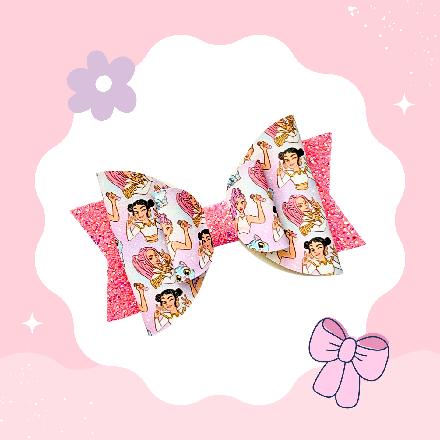 KPOP Sparkle XL Bow