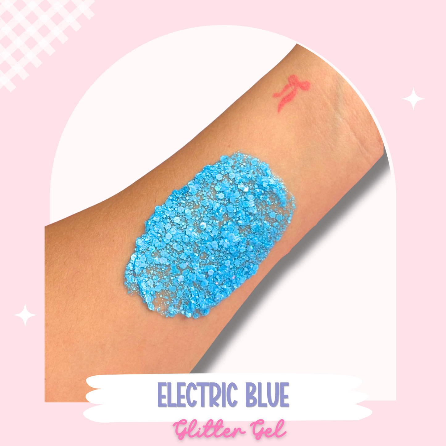 Electric Blue Glitter Gel