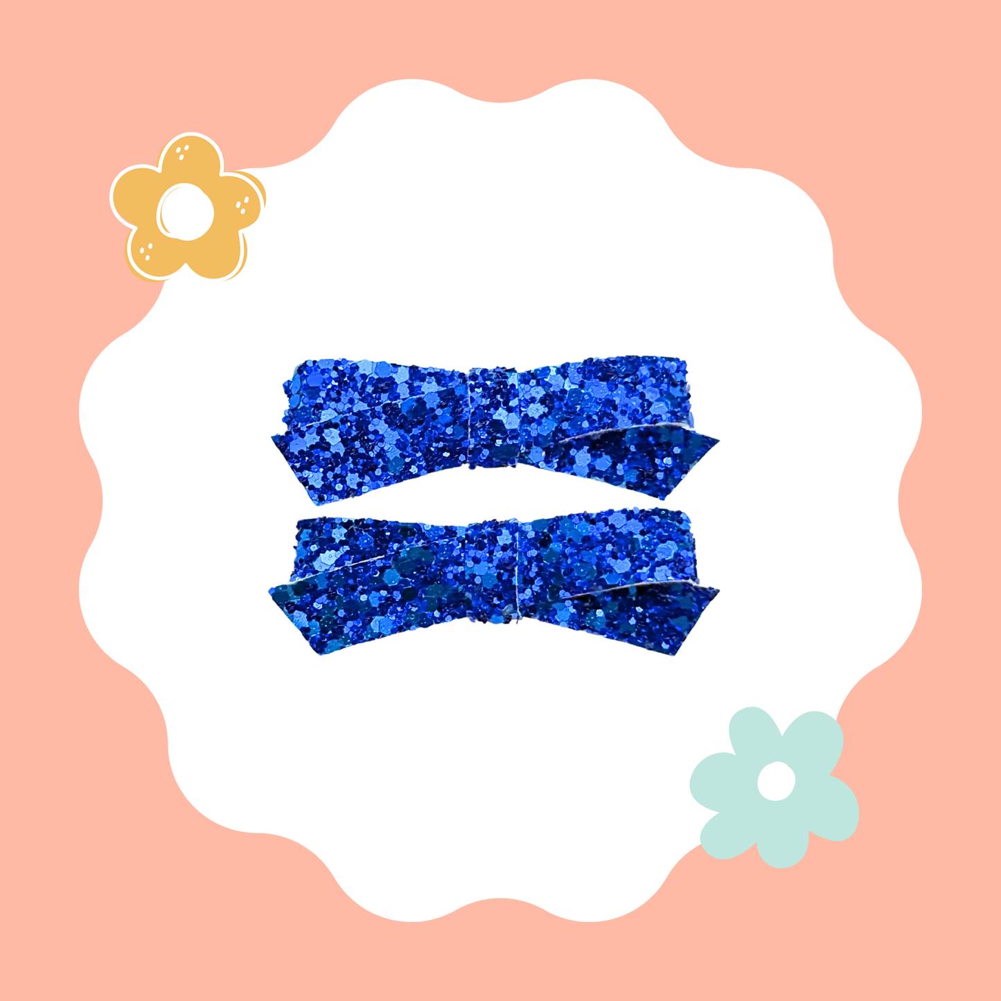 Glitter Royal Blue Piggy Set