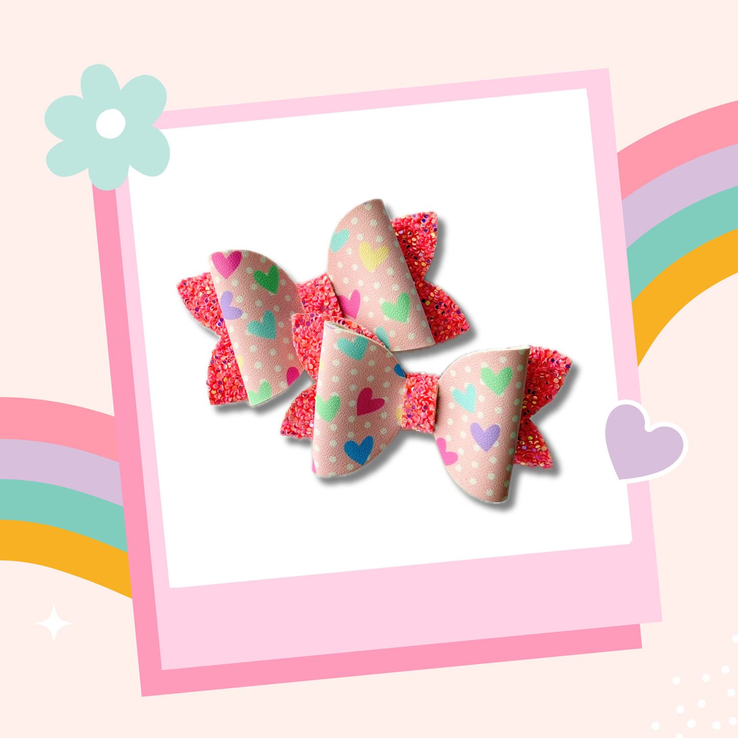 Mini Hearts Piggy Set