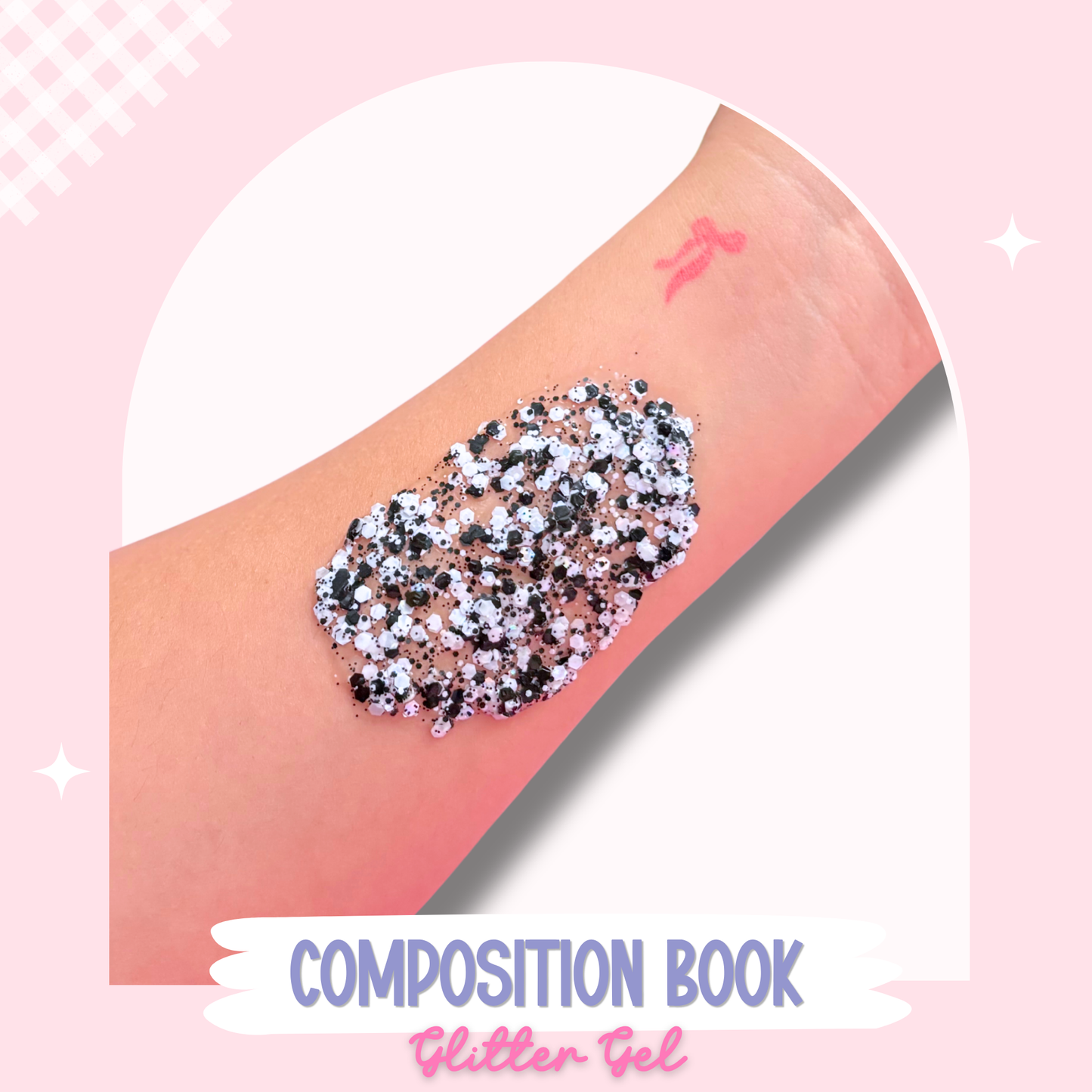 Composition Book Glitter Gel