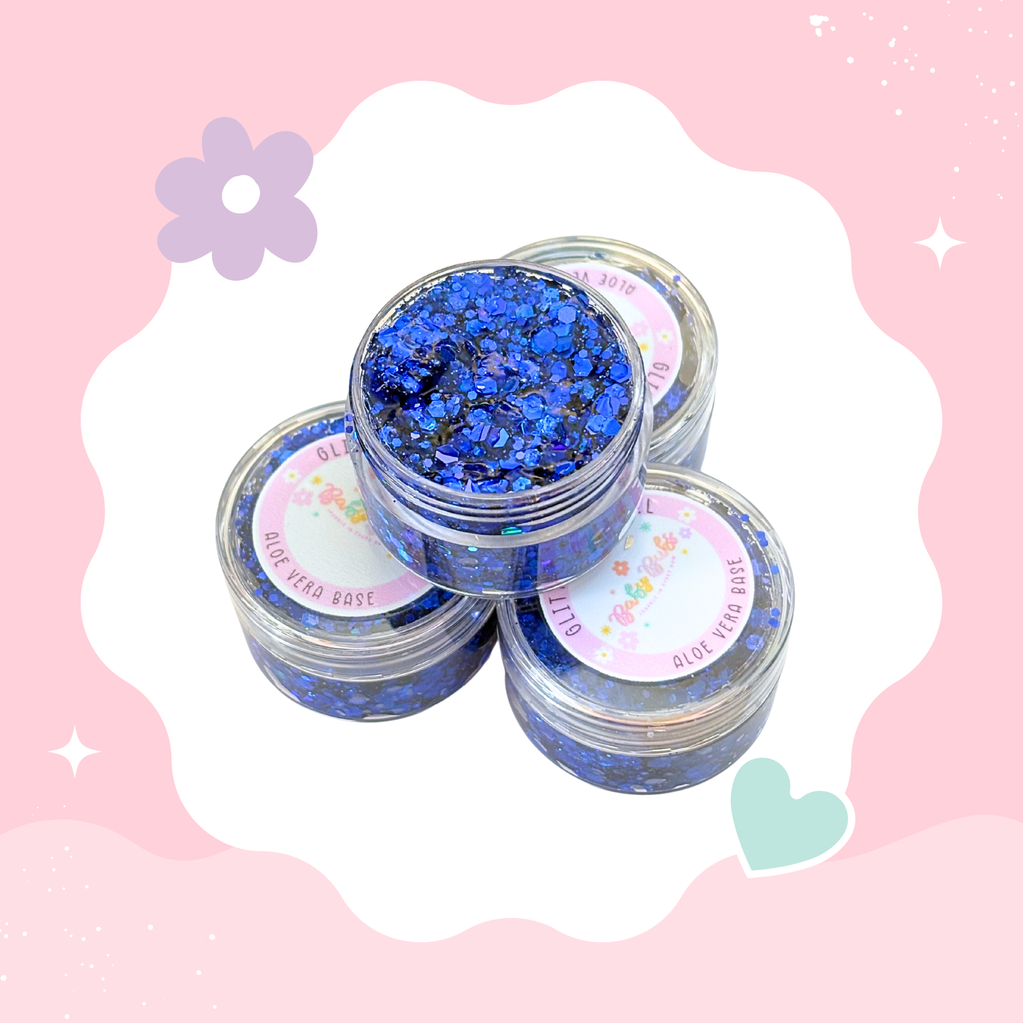 Royal Blue Glitter Hair Gel