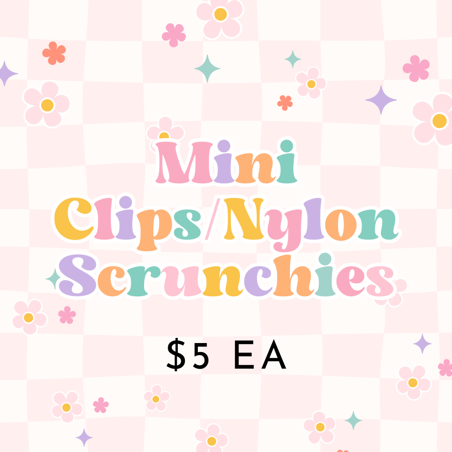 Mini Clips/Nylon Scrunchies