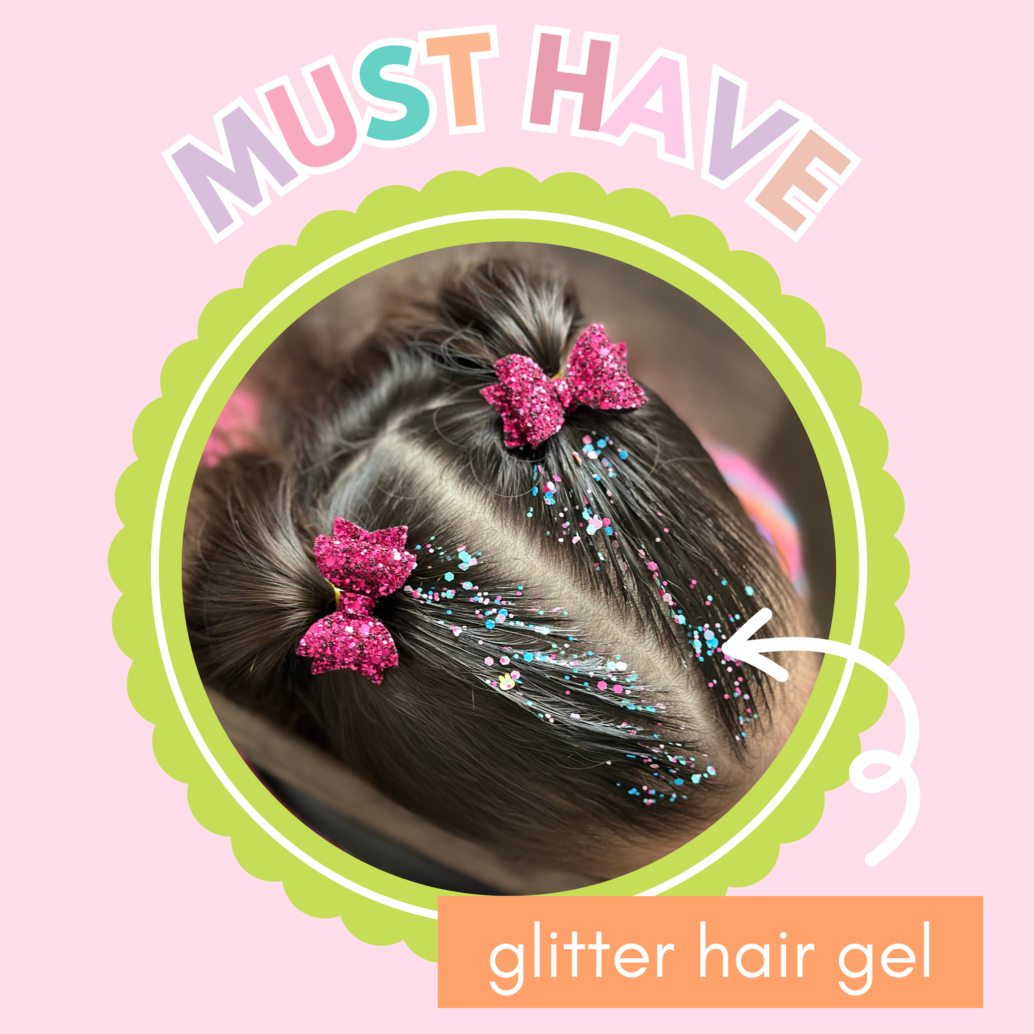 Glitter Hair Gel