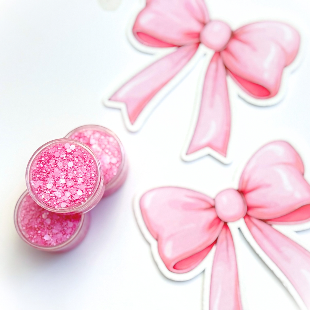 Macaroon Pink Glitter Hair Gel