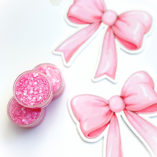 Macaroon Pink Glitter Hair Gel