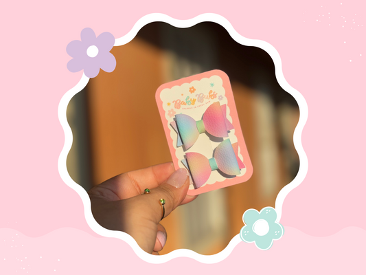 Pastel Rainbow Mini Piggy Set