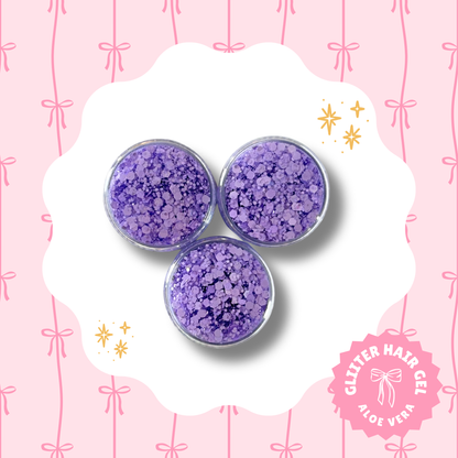 Macaroon Purple Glitter Hair Gel