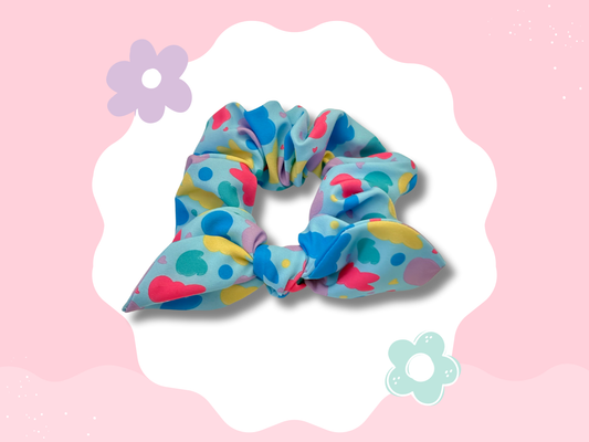 Marshmallows Bunnies Knotted Scrunchie