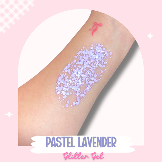 Pastel Lavender Glitter Hair Gel