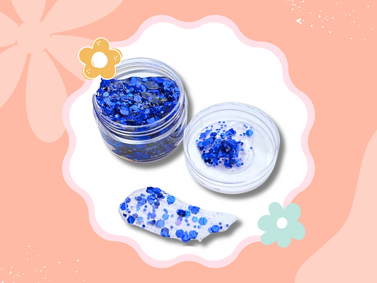 Royal Blue Glitter Hair Gel