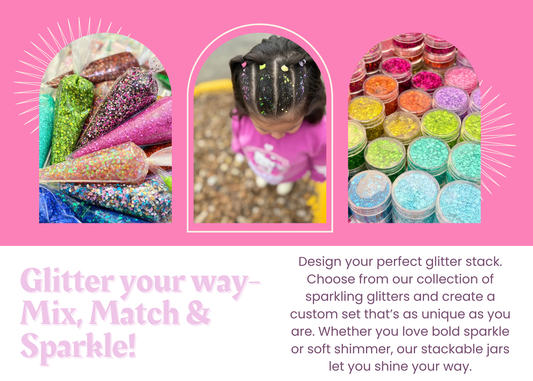 Customize Glitter Stackers! Pick your own Sparkle!
