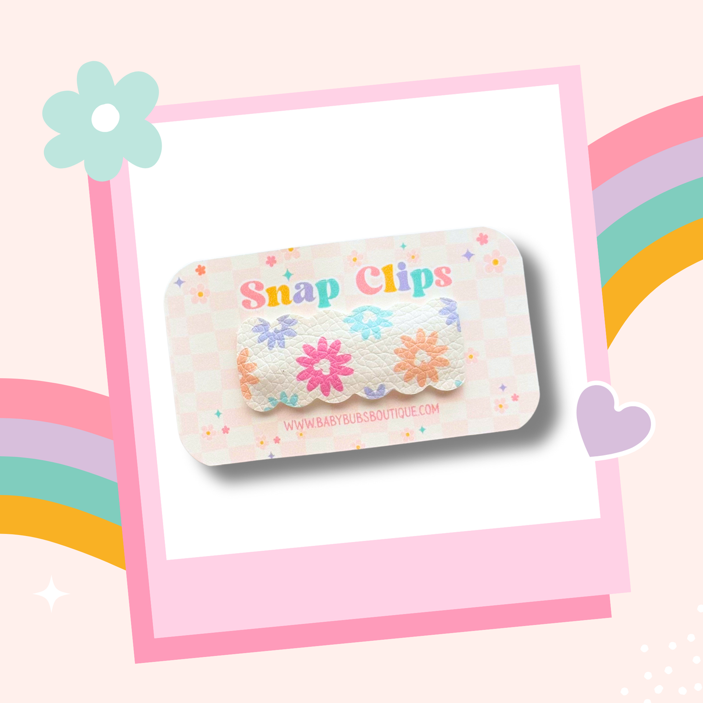 Mouse Daisy Snap Clip