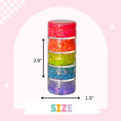 Neon Glitter Gel Stacker