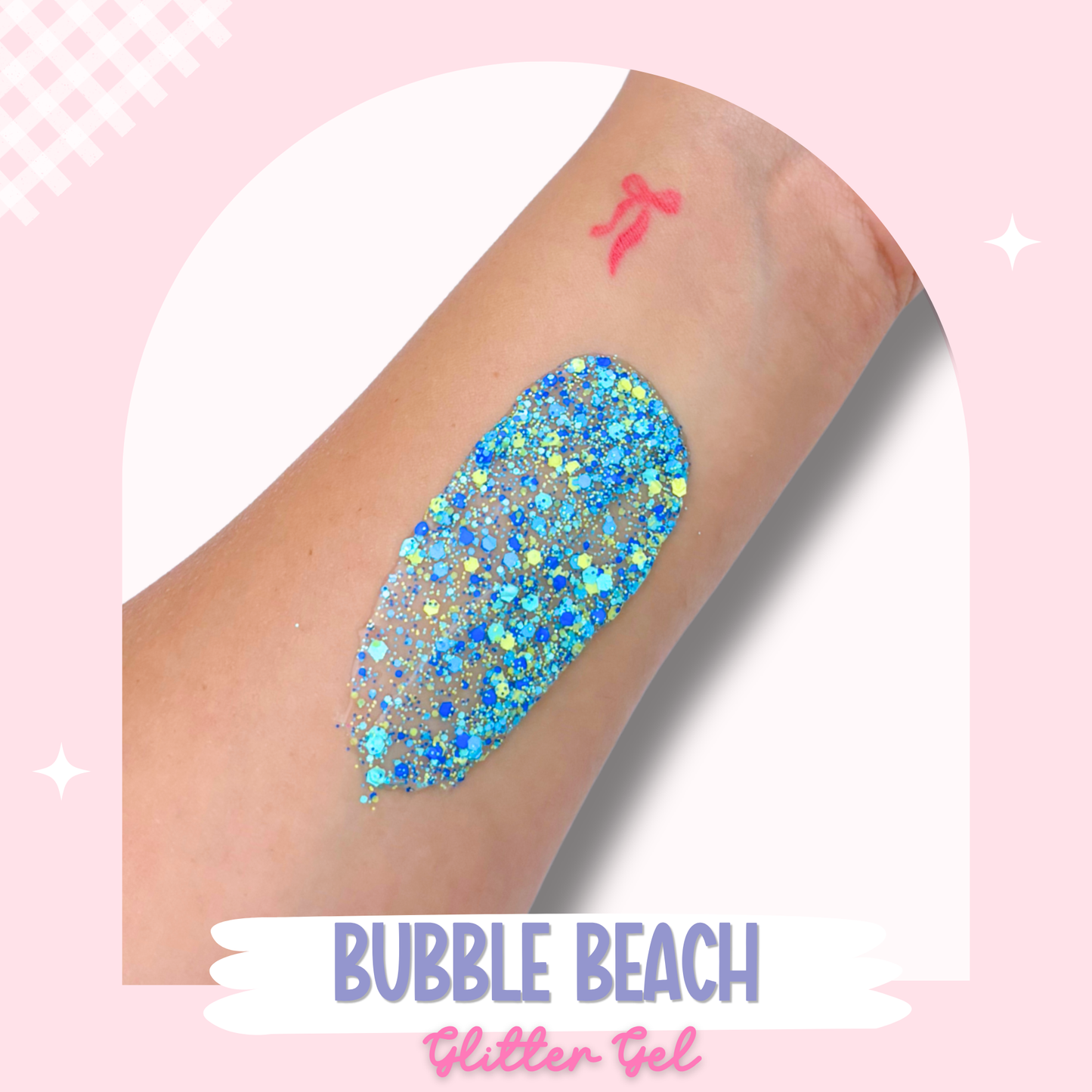Bubble Beach Glitter Hair Gel
