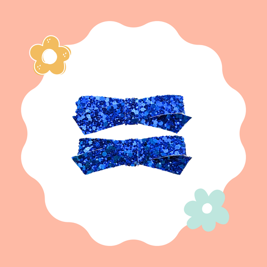 Glitter Royal Blue Piggy Set