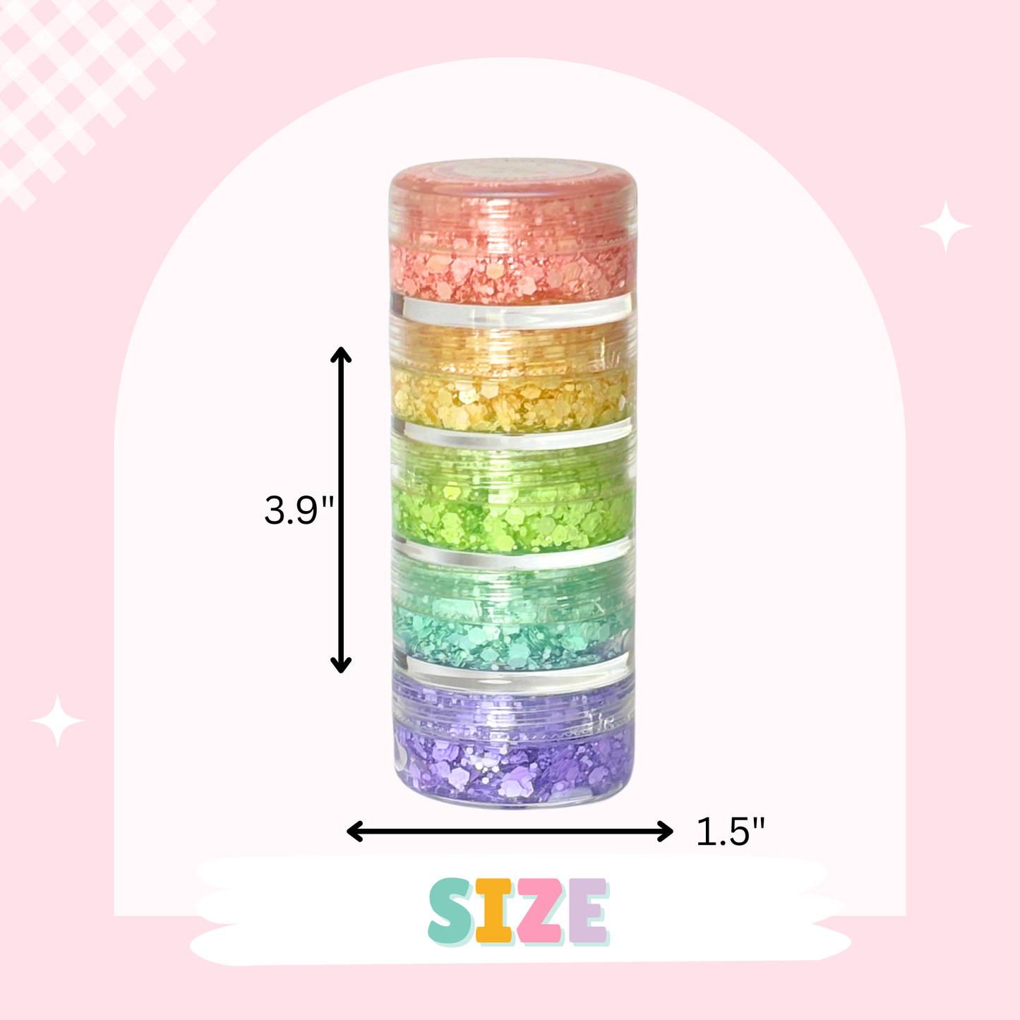 Pastel Glitter Gel Stacker