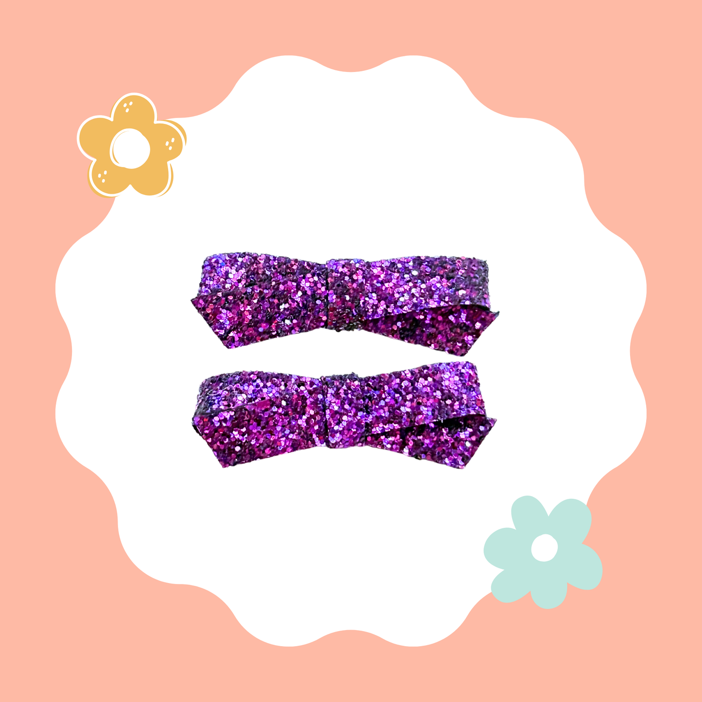 Glitter Purple Piggy Set