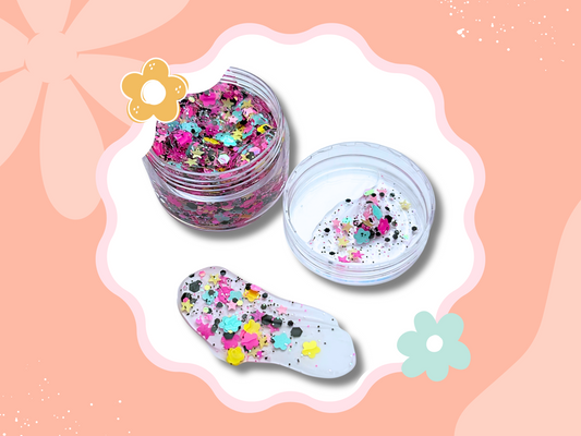 80's Party Mix Glitter Hair Gel