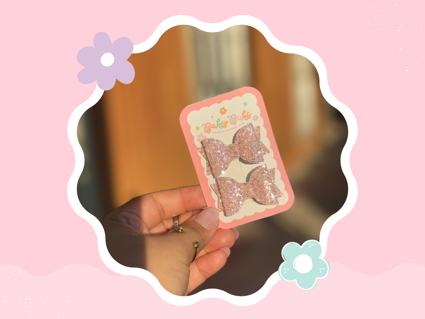 Pink Diamond  Glitter Mini Piggy Set