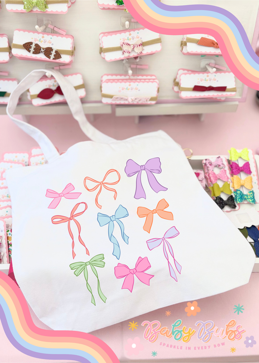 Pastel Bows Tote Bag