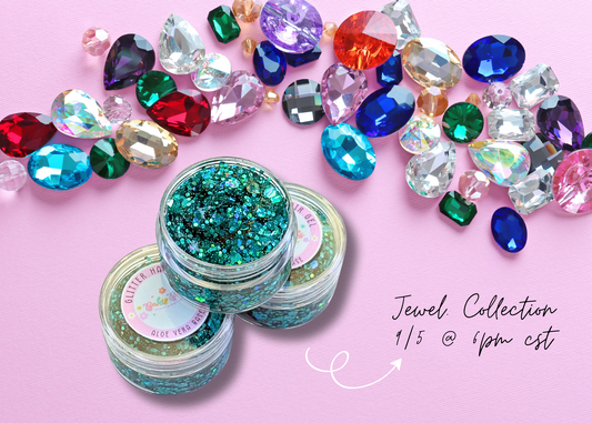 Turquoise Aqua Glitter Hair Gel