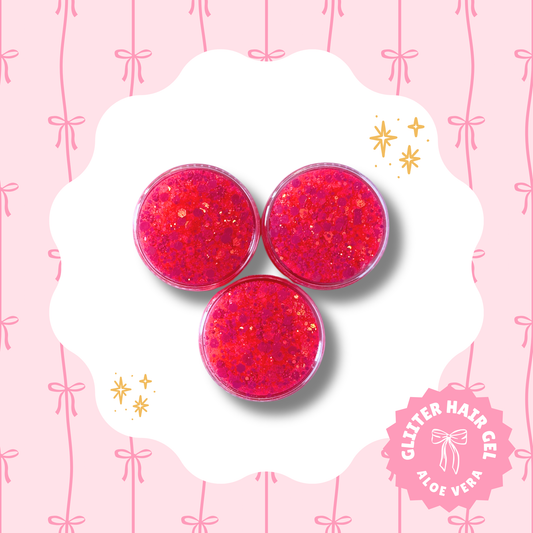 Neon Pink Glitter Gel