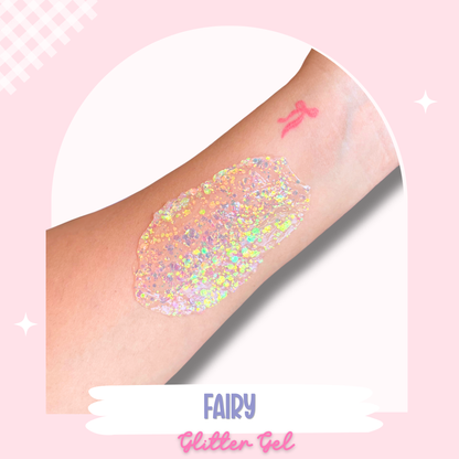 Fairy Glitter Hair Gel (Clear White)