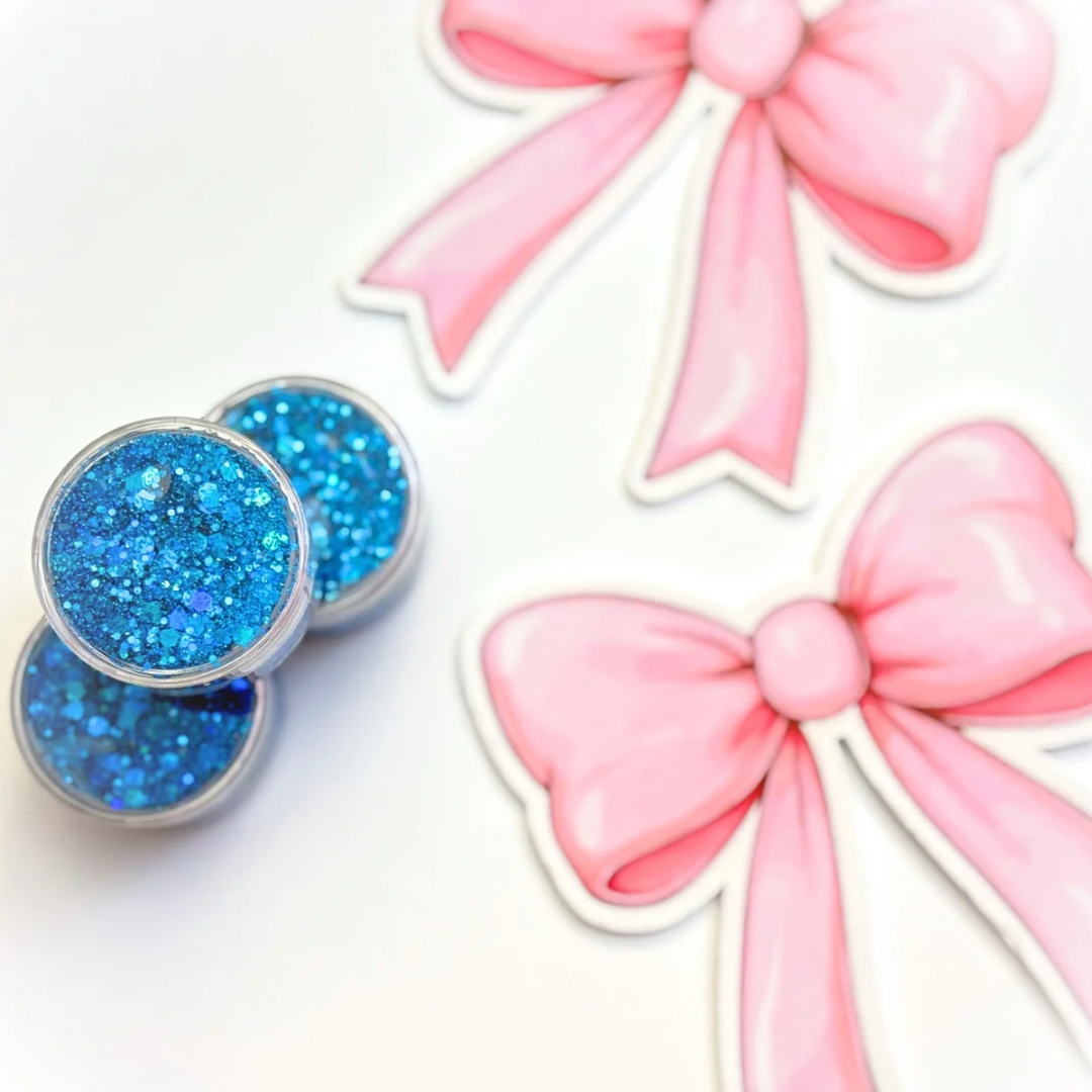 Holo Blue Glitter Hair Gel