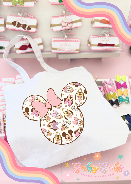 Spring Mouse Head Tote Bag