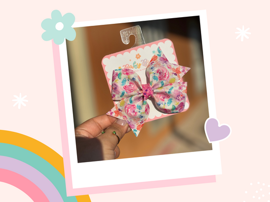 Floral lXL Bow