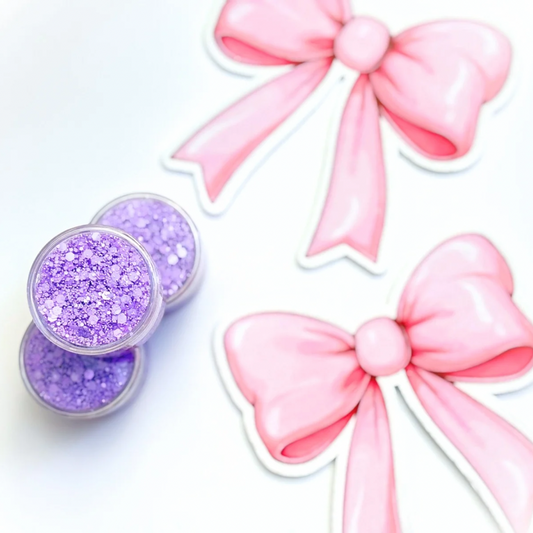 Macaroon Lavender Glitter Hair Gel