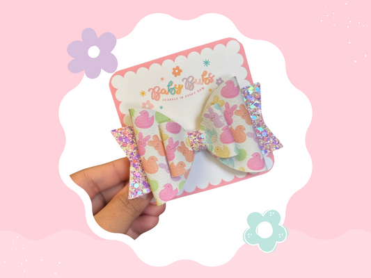 Marshmallow Peeps XL Bow