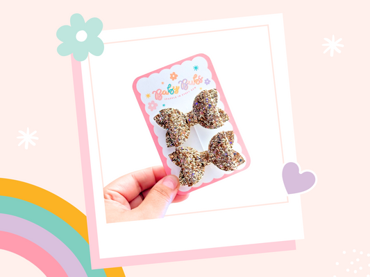 Gold Glitter Piggy Set