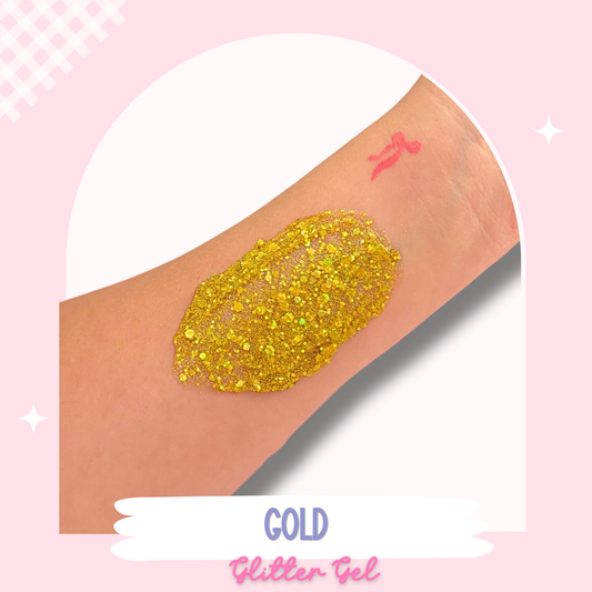 Gold Glitter Hair Gel