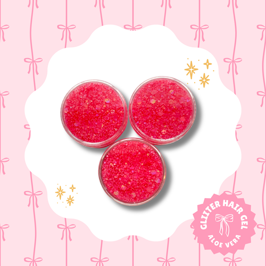Pink Glitter Hair Gel