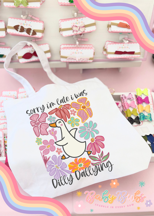 Dilly Dallying Tote Bag
