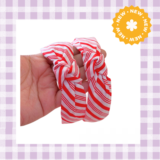 Candy Cane Stripes Knotted Headband
