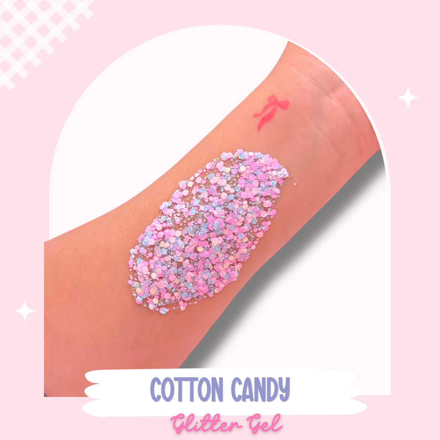 Cotton Candy Glitter Hair Gel
