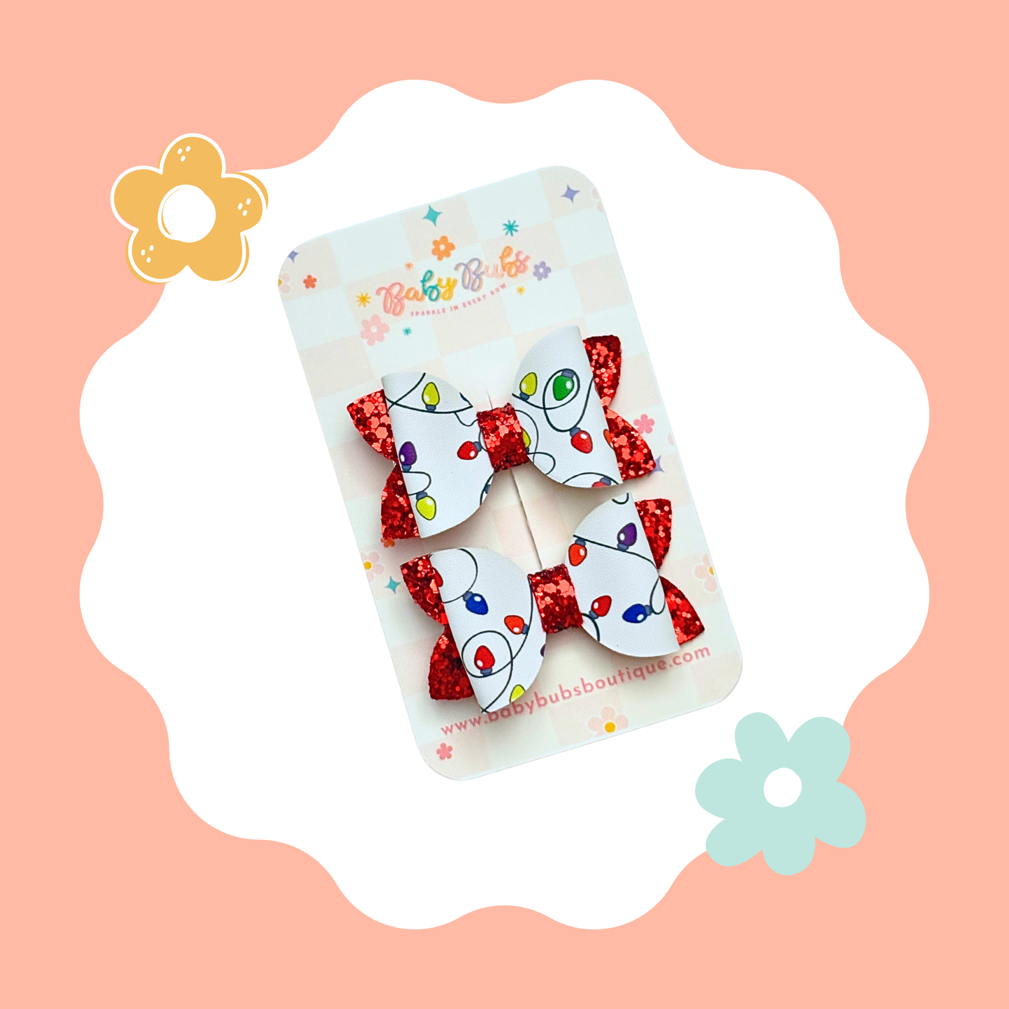 Christmas Lights (Red) Piggy Set