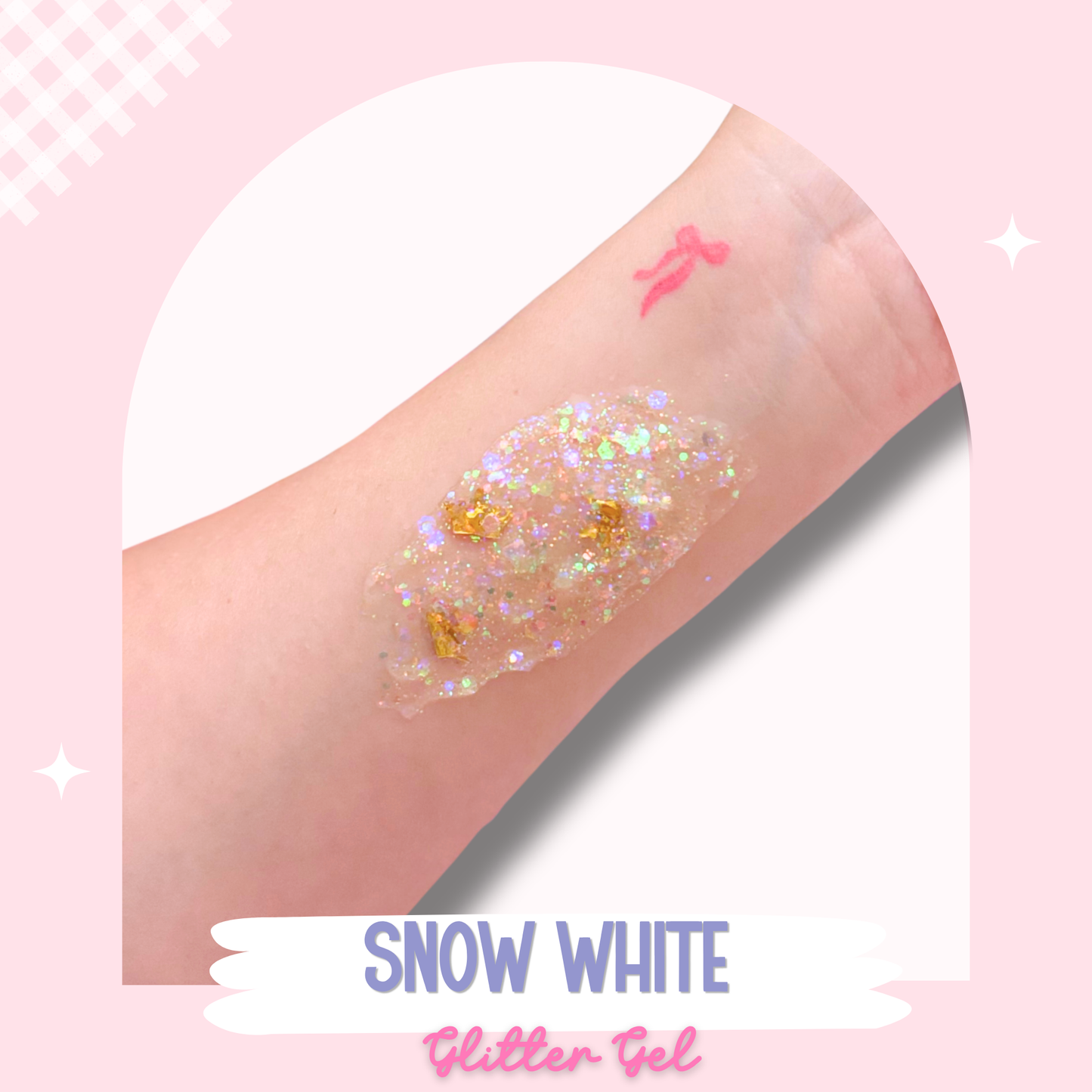 Snow White Glitter Gel