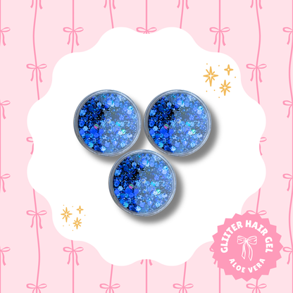 Royal Blue Glitter Hair Gel
