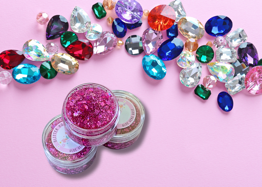 Jewel Pink  Glitter Hair Gel