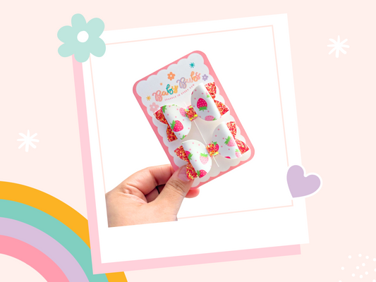 Mini Straawberries Piggy Set