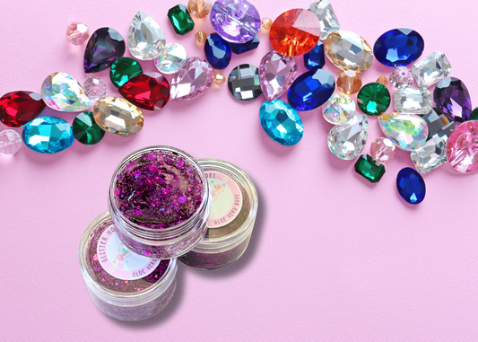 Jewel Purple Glitter Hair Gel