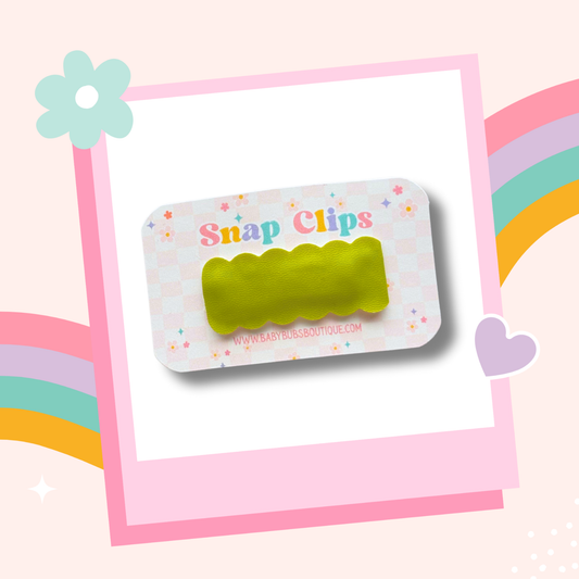 Solid Chartruese Snap Clip