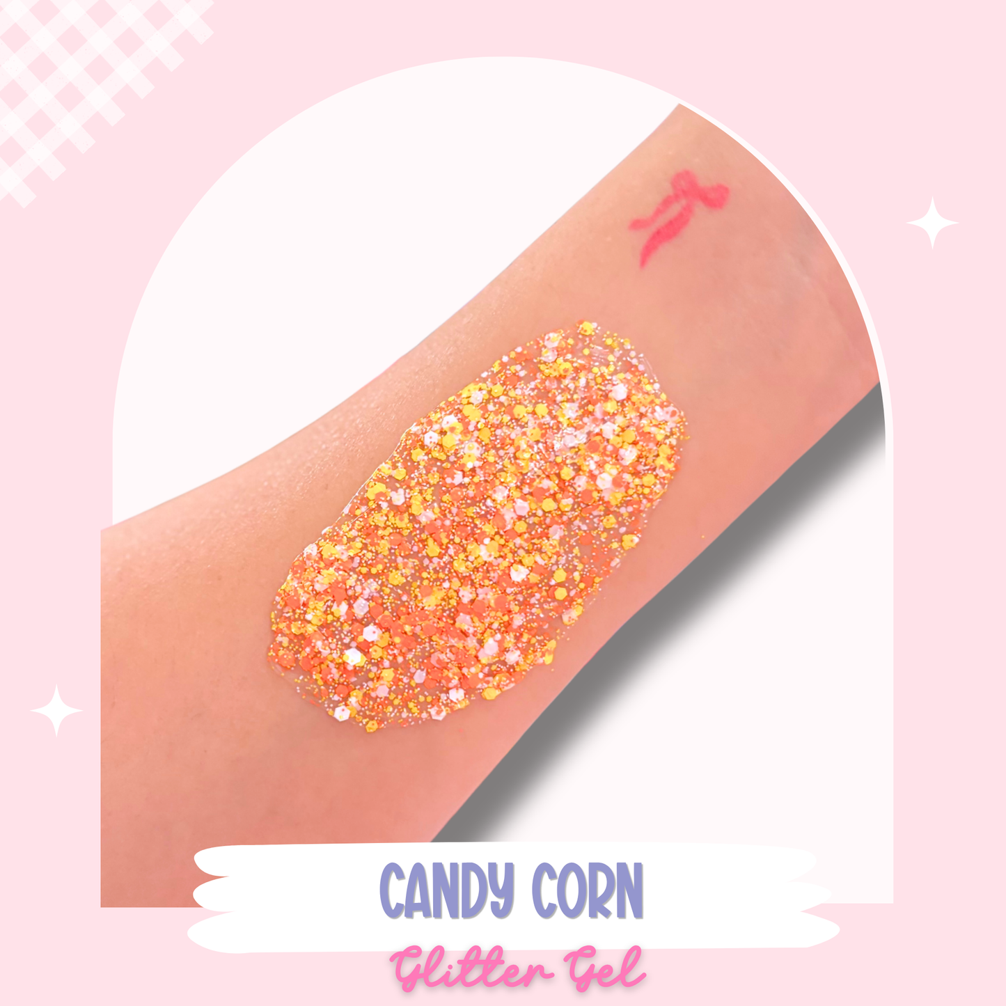 Candy Corn Glitter Gel