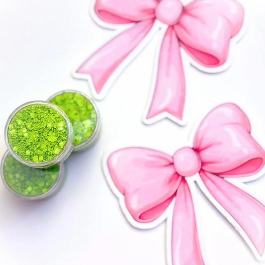 Macaroon Green Glitter Hair Gel
