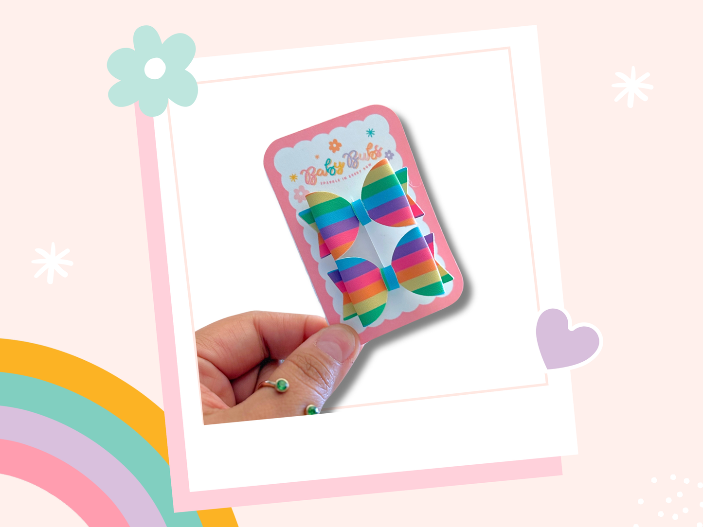 Rainbow Stripes Mini Piggy Set