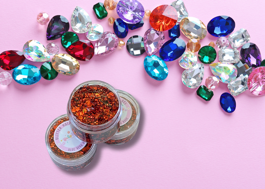 Burnt Orange  Glitter Hair Gel